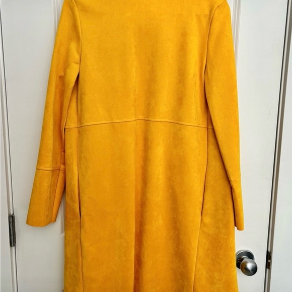 Zara faux suede open coat deep yellow.XS - Picture 3 of 3